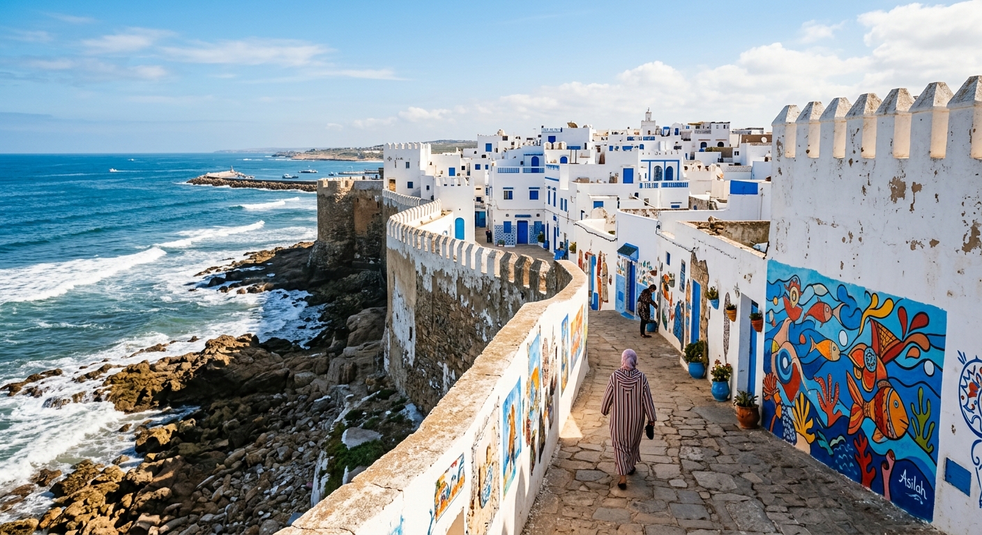 Asilah blue-white medina